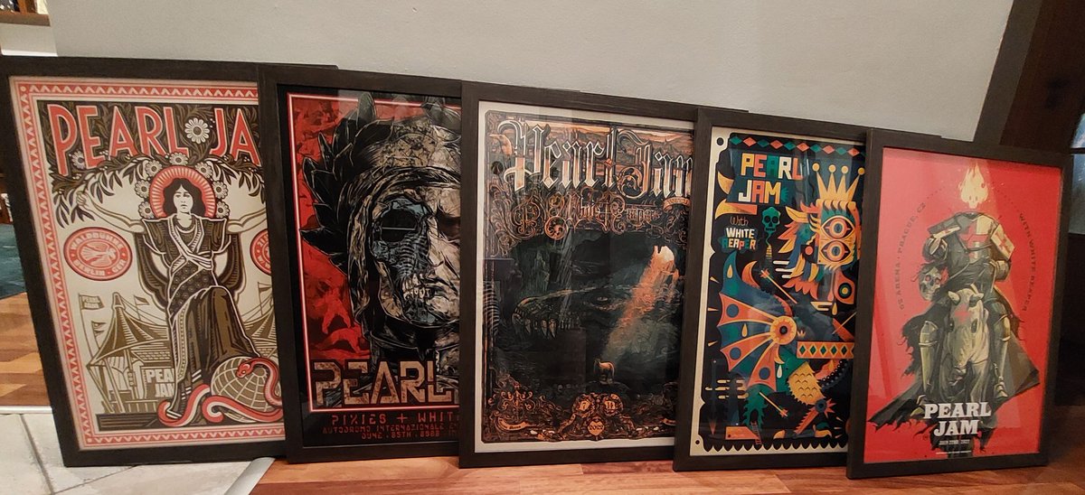 Nareszcie!!! Postery  PJ Europe tour 2022 oprawione, gotowe do zawieszenia.