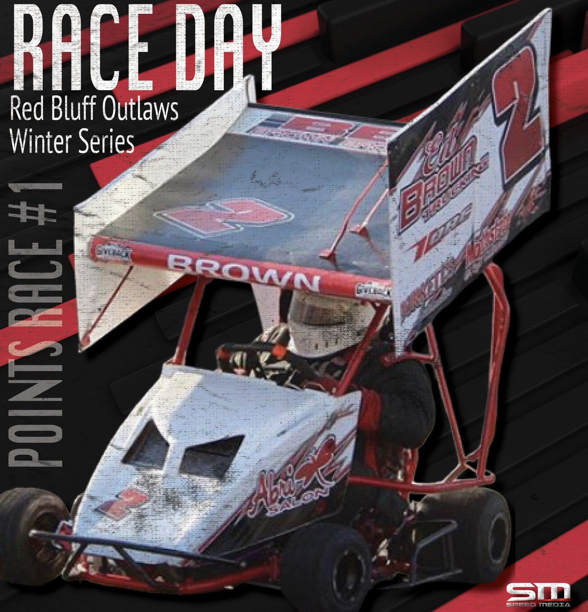 Speed_Media_'s tweet photo. IT’S RACE DAY for @brownwyatt2! 

The Winter Series at @RBOutlaws kicks off tonight with points race #1 and the Brown team is ready! 

Tune into @fastfourmedia for all the live action! 

#SpeedMedia https://t.co/MP22zbG5tf