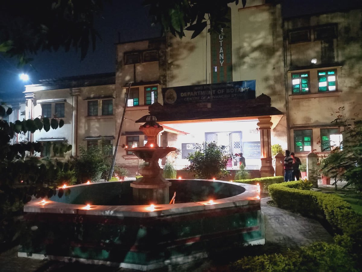 #Diwali #Fervour Students of Department of Botany, Institute of Science, BHU, decorated the department with Diyas and Rangoli. #Deepavali