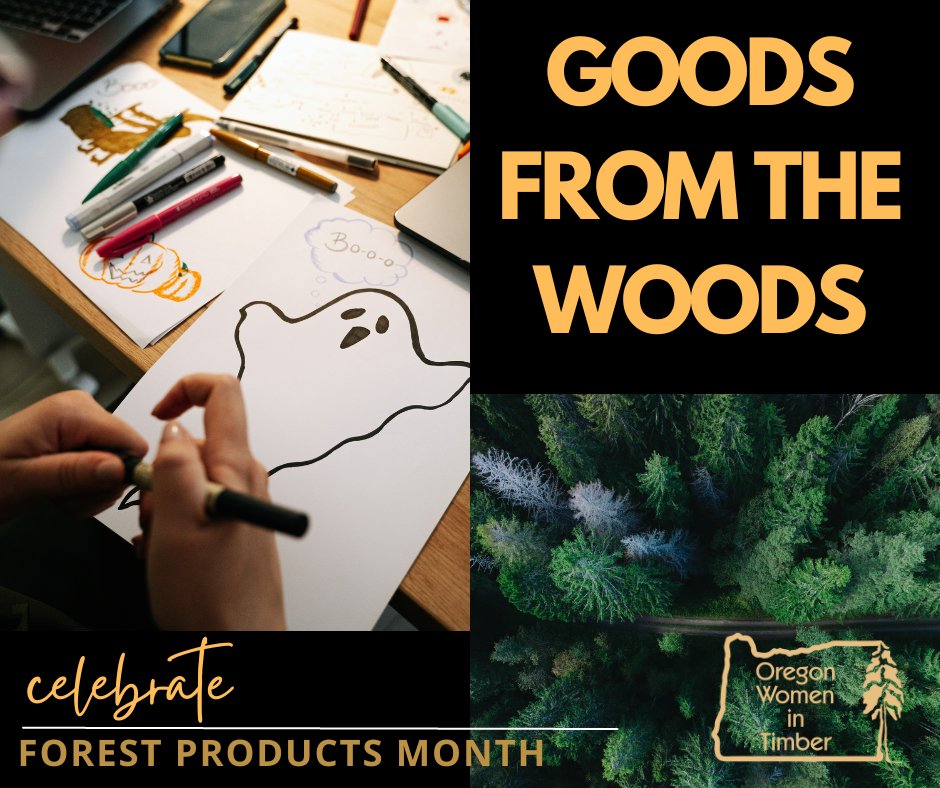 OR_Women_Timber's tweet photo. Thanks for joining in our celebration of forests &amp; forest products this month. We hope it’s been as much of a treat for you as for us. Happy Halloween! #forestproductsmonth #goodsfromthewoods #forestproud #beforestproud #forestproudoregon #managedforestsareforever #forthetrees https://t.co/DF3oYfm124