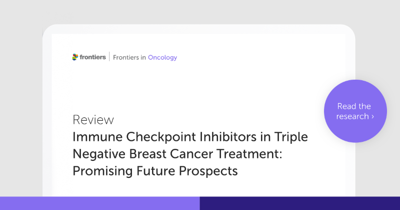 FrontOncology's tweet photo. "treatment with immune checkpoint inhibitors has been shown to induce modest responses in metastatic breast cancer" 

Read more  👉 https://t.co/TEtLpy9HDL

👨‍⚕️👩‍⚕️ Thomas R, Al-Khadairi G, Decock J

#ICIs #Immunotherapy #TNBC #BreastCancer #BCsm
@Julie_Decock https://t.co/KAylyhyG3O