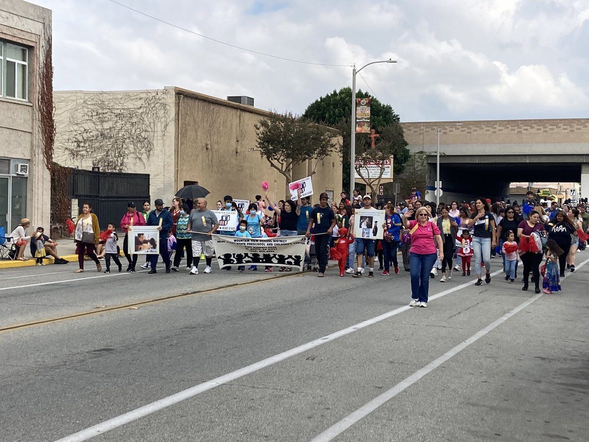 mtviewschools's tweet photo. Our Children’s Center Head Start program was well-represented at the Children’s Day Parade as they marched down the parade route! MVSD offers exceptional early childhood education for ages birth to 4 years old. Our preschool programs rock! #mvsdrocks https://t.co/tmDShxZYju
