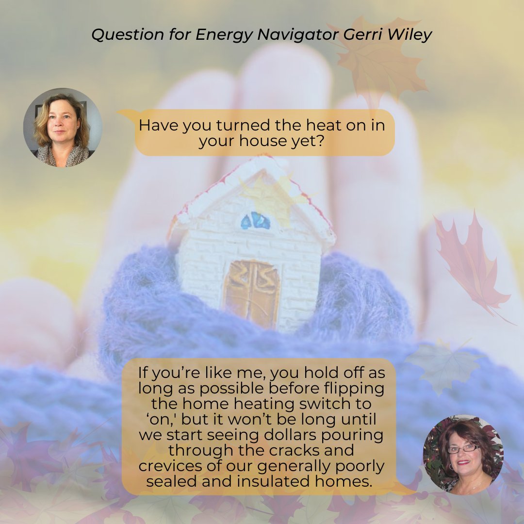 Have you turned the heat on in your house yet? 
solartompkins.org/.../greeningth…...
⚡️October 100% Renewable Electricity ESCO &amp; Subscription Solar options 
💨 Import of home energy assessments (HEA) that include blower door test
📌 HEA companies &amp; if they run a blower door test
#twithaca