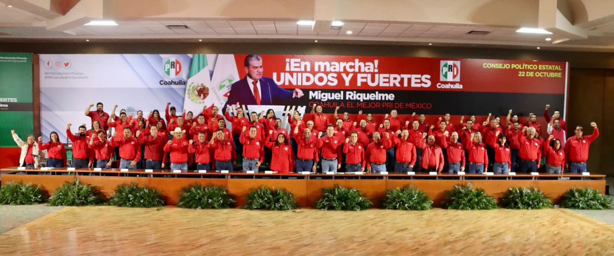 rigofuentes's tweet photo. El PRI #Coahuila mantiene su marcha en la #Ruta23. Esta mañana, en Consejo Político híbrido, con 136 consejeros de manera presencial y 300 vía zoom aprobamos, entre otros puntos, la autorización para iniciar pláticas para celebrar coaliciones en el próximo proceso electoral. https://t.co/GL2tLfHsje