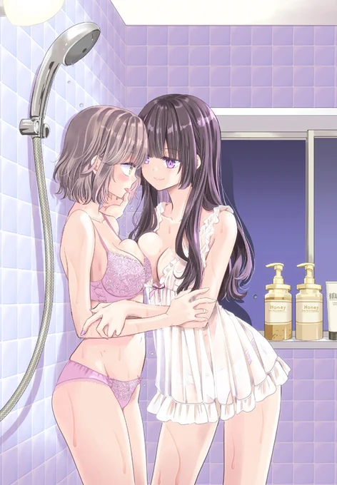 シャワールームで 