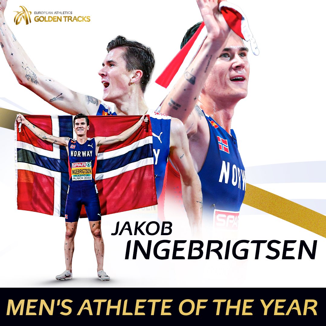 Not one…but two! 😮‍💨 Armand Duplantis 🇸🇪 and Jakob Ingebrigtsen 🇳🇴 are your joint men’s European Athletes of the Year for 2022! 🏆 #GoldenTracks