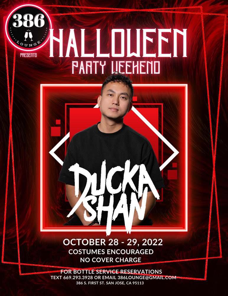 It has been over 3 years that I haven’t spun at venues in San Jose. NOW IT’S TIME! I will be headlining 2 nights in downtown San Jose next weekend! 

SEE YOU ALL SOON!! 

#grandopening #386lounge #dtsj #sanjosenightlife