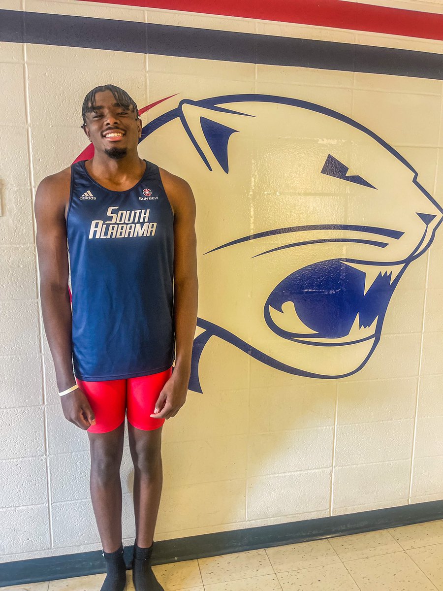 AM_Airlines23's tweet photo. AGTG🙏🏾✝️ #2 After a great official visit and conversation with Coach Brueske I am truly blessed and grateful to receive an offer from the University of South Alabama @MMitchell_10 @Trip7ERA @SenseiRea @SouthAlabamaTXC https://t.co/IqZr5H2YSG
