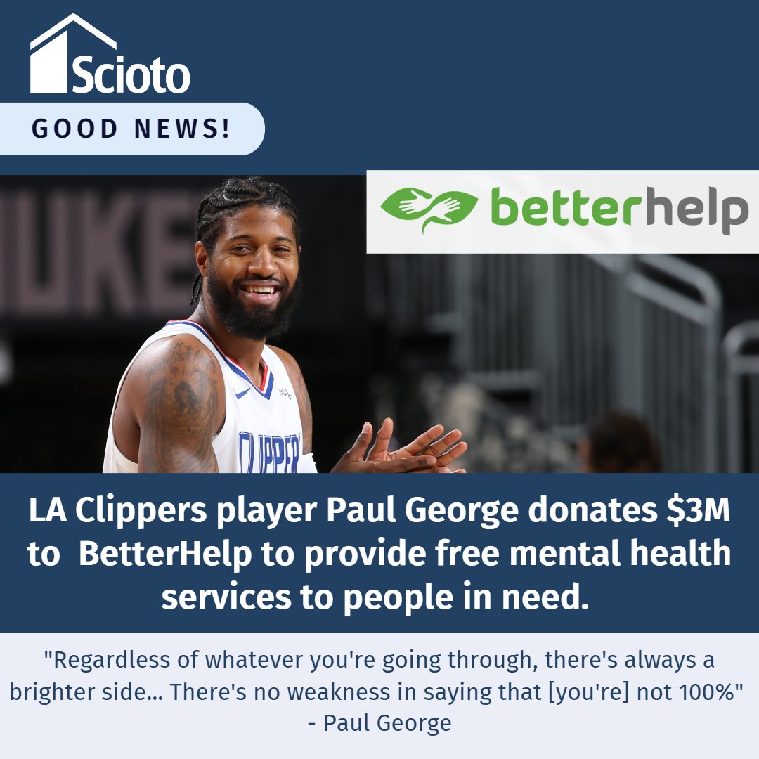 Good News for your Friday! 

<a href="/BetterHelp/">BetterHelp</a> <a href="/Yg_Trece/">Paul George</a>

#MentalHealth #Therapy #GoodNews