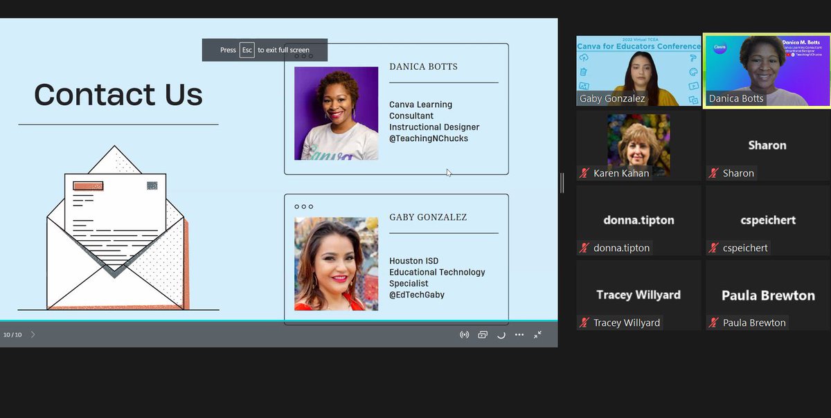TeachingNChucks's tweet photo. .@EdTechGaby and I had a blast at the @TCEA @Canva for Educators Conference! Loved talking to other Instructional Designers about using Canva to enhance their LMS! @Canvas_by_Inst #CanvasFam #CanvaEdu #CanvaLove #TCEA https://t.co/tgfGMGEtIB