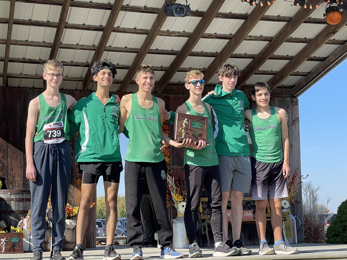 The OHHS Men’s XC team are again district champions! Back to back championships! Congrats to Riley, Thomas, Sage, Carson, Joe, Michael, and Max! Riley was again the district individual champion.