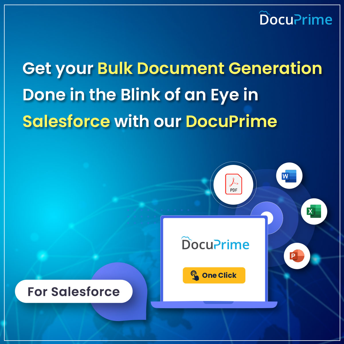 DocuPrime_io's tweet image. Forget about the age-old manual documentation and pump up your #documentautomation with DocuPrime in #Salesforce. This high-end application is one of the gems you can find on #AppExchange. 

bit.ly/3z2X396

#automaticdocumentgeneration #intelligentdocumentgeneration