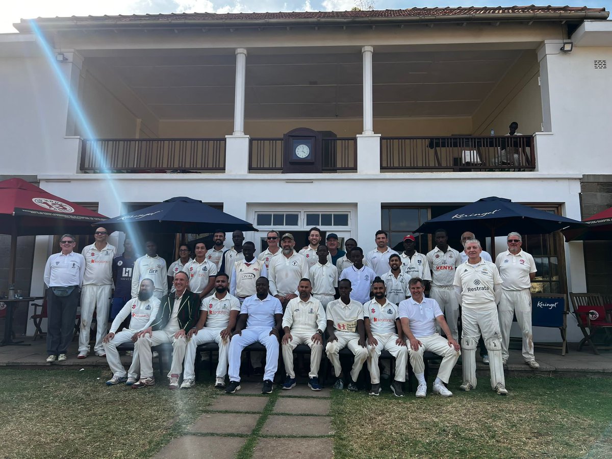 Wansteadcc's tweet photo. Game 1 ended with a defeat by one wicket to @KenyaKongonis as they chased 148 off the last ball 9 wickets down. @jegsy_1 59 and Nelly with 3-21 the standout performances. Our fielding certainly needs some work #overthrows #WansteadCCKenya https://t.co/gOPItjHNkv