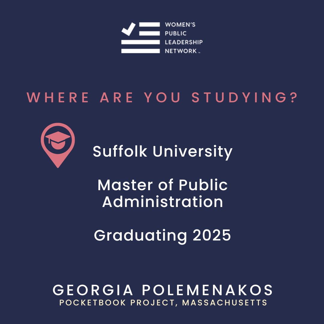 WPLNetwork's tweet photo. #MeetTheWPLNFellows: Georgia Polemenakos! 🎉
This year, we launched the 1st-ever WPLN Fellowship for nonprofit management, pairing young women with nonprofit orgs training women to run for office. ✨ Georgia Polemenakos is our Fellow supporting @pocketbookproj in Massachusetts! https://t.co/AYzgaHaf7L
