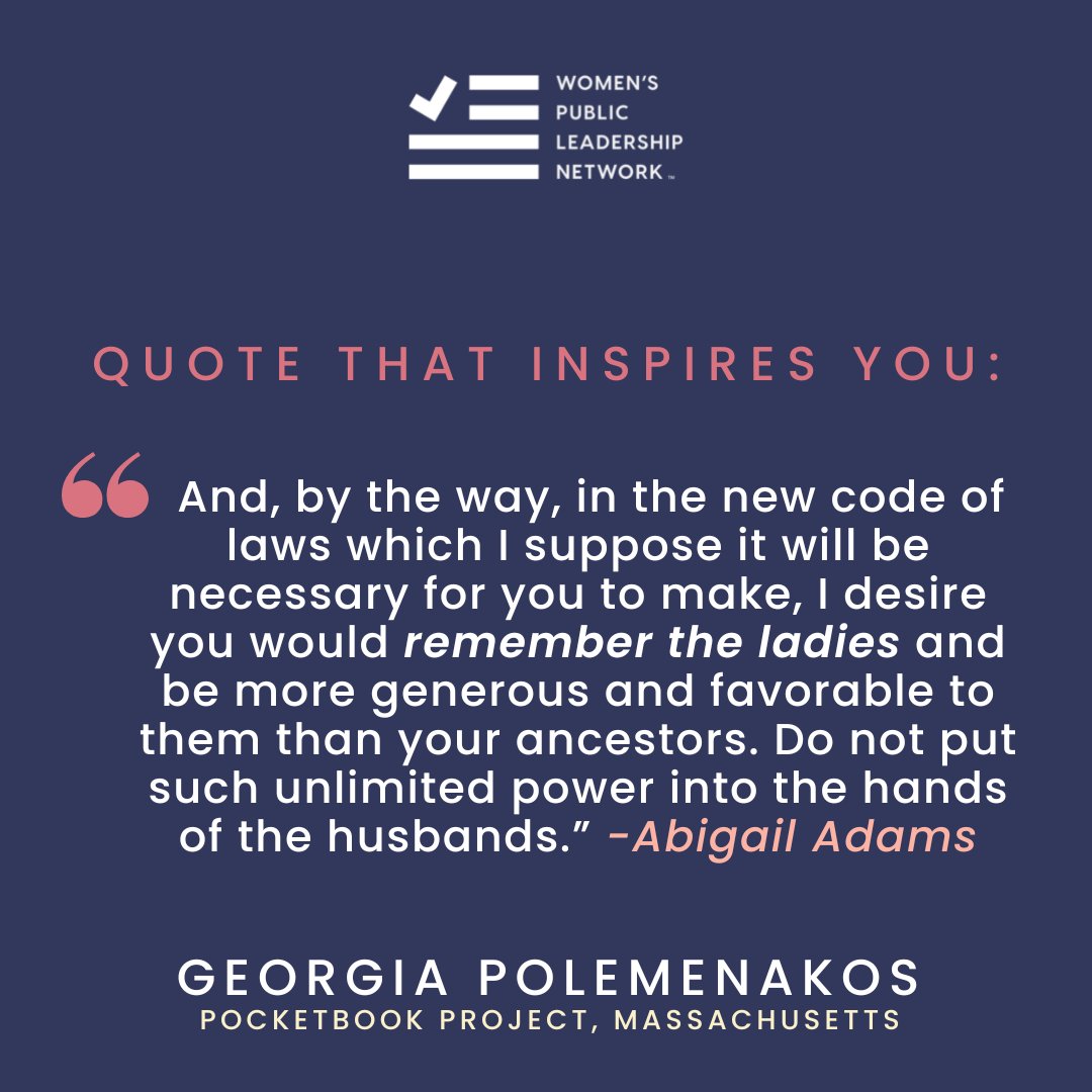 WPLNetwork's tweet photo. #MeetTheWPLNFellows: Georgia Polemenakos! 🎉
This year, we launched the 1st-ever WPLN Fellowship for nonprofit management, pairing young women with nonprofit orgs training women to run for office. ✨ Georgia Polemenakos is our Fellow supporting @pocketbookproj in Massachusetts! https://t.co/AYzgaHaf7L