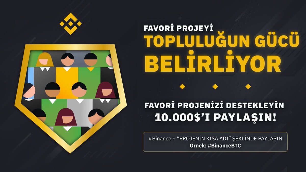 Binance_Turkish's tweet photo. Hangi proje en güçlü topluluğa sahip?💪

10.000$'ı paylaşmak için favori projenizi destekleyin!

🔸 @Binance_Turkish takip &amp; RT
🔸 Projenizin hashtag'ini paylaşın (örn.#BinanceBTC )
🔸 Bize neden o projeyi seçtiğinizi söyleyin

Detaylar ➡️ https://t.co/MFaX25LiiJ https://t.co/oA8JPu9cwp