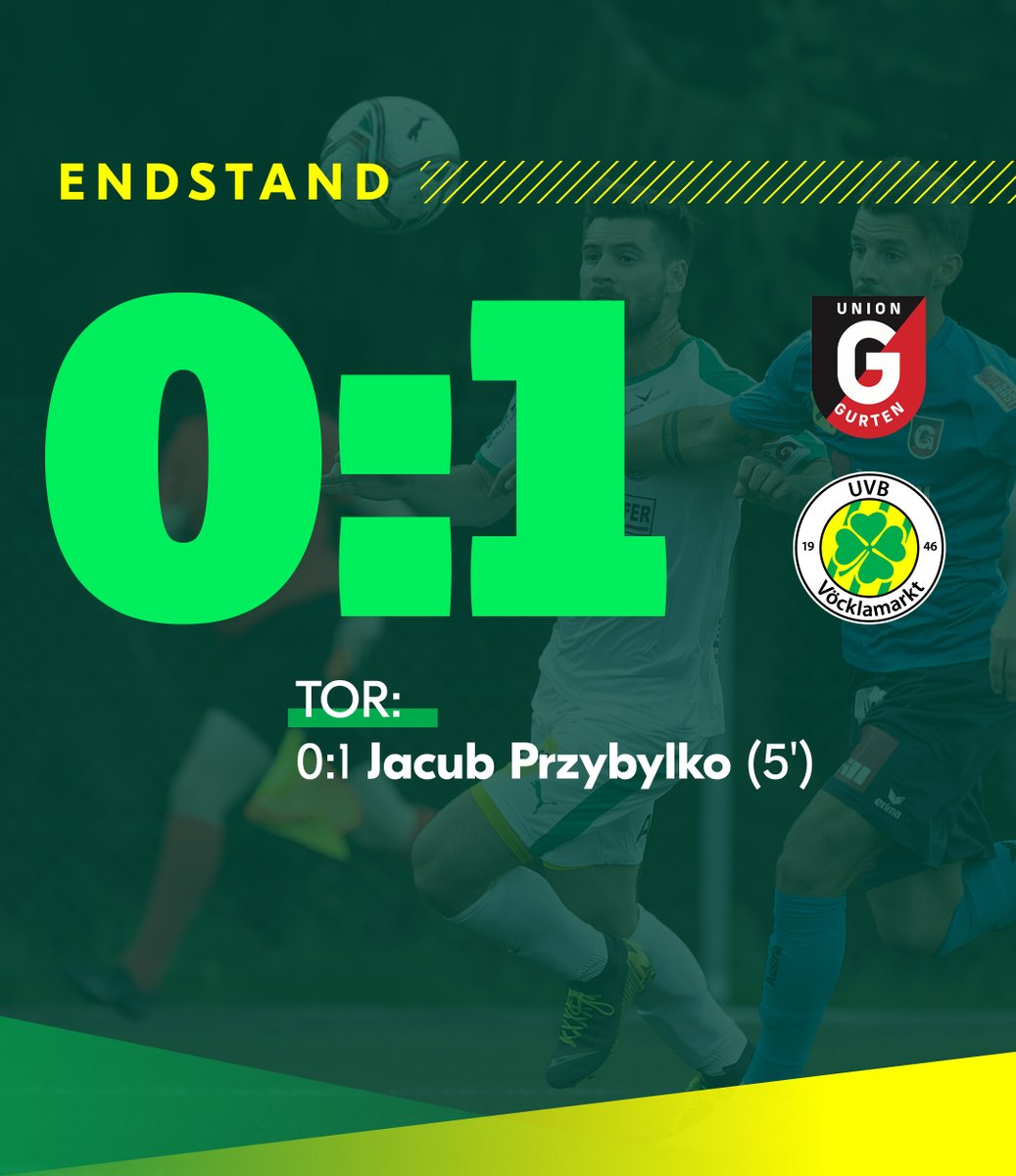 Endlich eine Erfolgsmeldung: Erster #Auswärtssieg in #Gurten überhaupt, erster Auswärtssieg in dieser Saison. #Vöcklamarkt holt drei ganz wichtige Punkte! 💚💛 #regionalligamitte #rlm #oöderby #derbysieg
