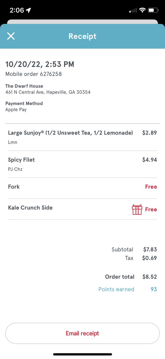 RoomingRentals's tweet photo. @ChickfilA I stop by the Heat Ville location and ordered a Cal crunch I tried calling but got no response. The container had a little less than half full closer to a quarter full. Please refund the cost https://t.co/pdFPKy7axp