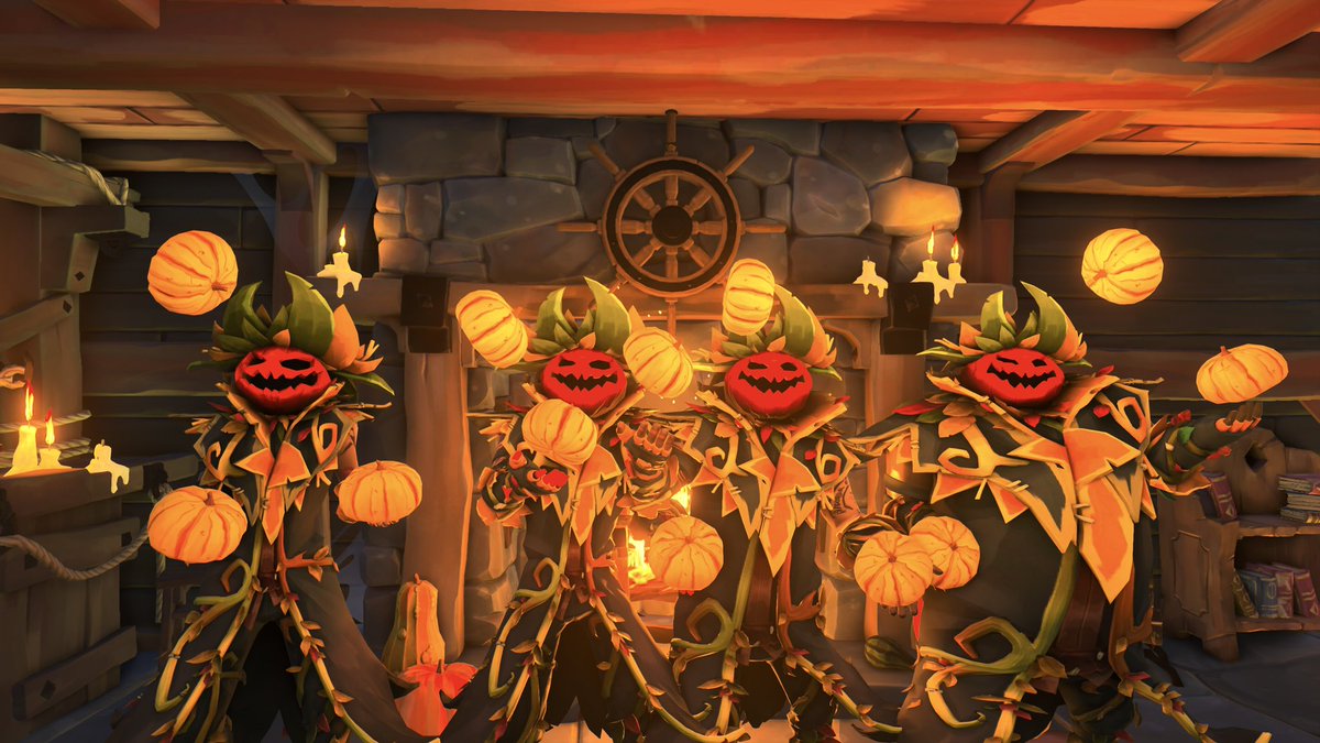 The Juggling Jacks. To see them live is an unforgettable, pumpkin filled experience! Who’s your favorite pumpkin man? <a href="/SeaOfThieves/">Sea of Thieves</a> #SeaOfThieves #AthenasGuardians