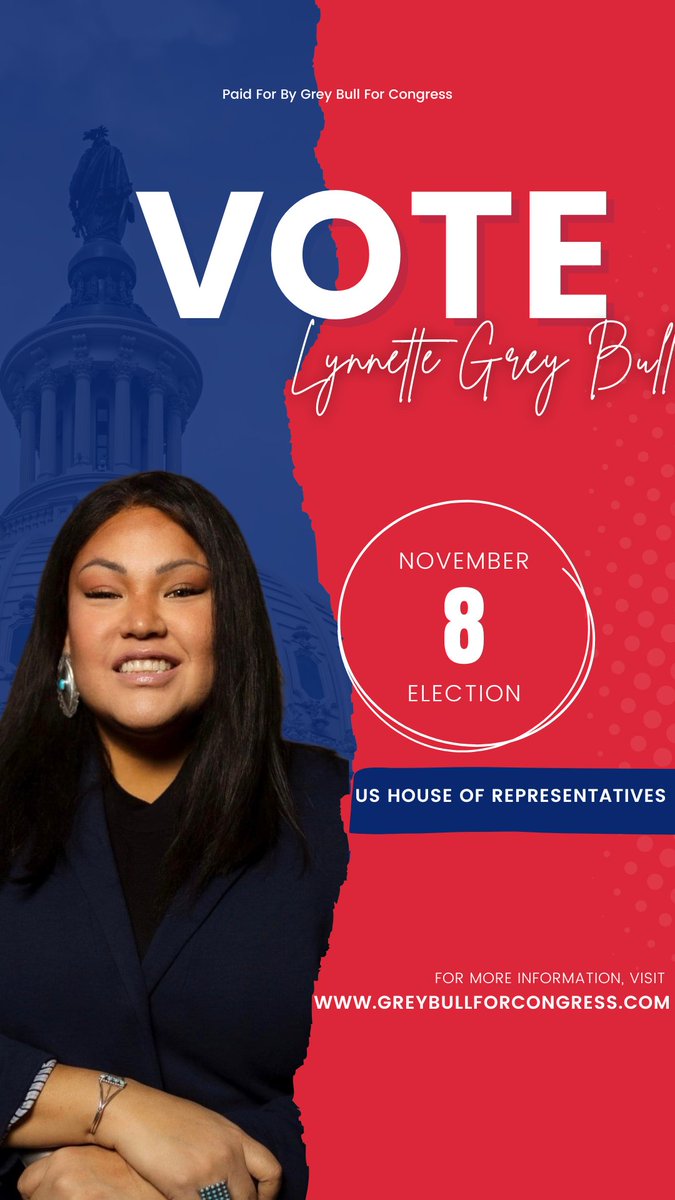 VoteGreyBull's tweet photo. We are 17 days away from #ElectionDay! Please help support your Indigenous Candidate Here - https://t.co/6TfKulNOL5

#GreyBullForCongress #Wyoming #RepresentationMatters #IndigenousPeoples #GetOutTheVote #GetOutTheNativeVote https://t.co/WRyqePhTha