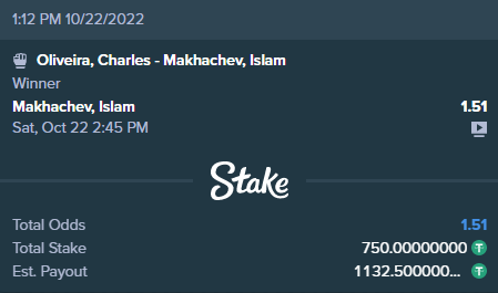 PandaSportsBets's tweet photo. 🏆FREE PICK🏆
🥊Oliveira, Charles - Makhachev, Islam🥊
- Makhachev, Islam Winner (1U) https://t.co/cmp46okiNV