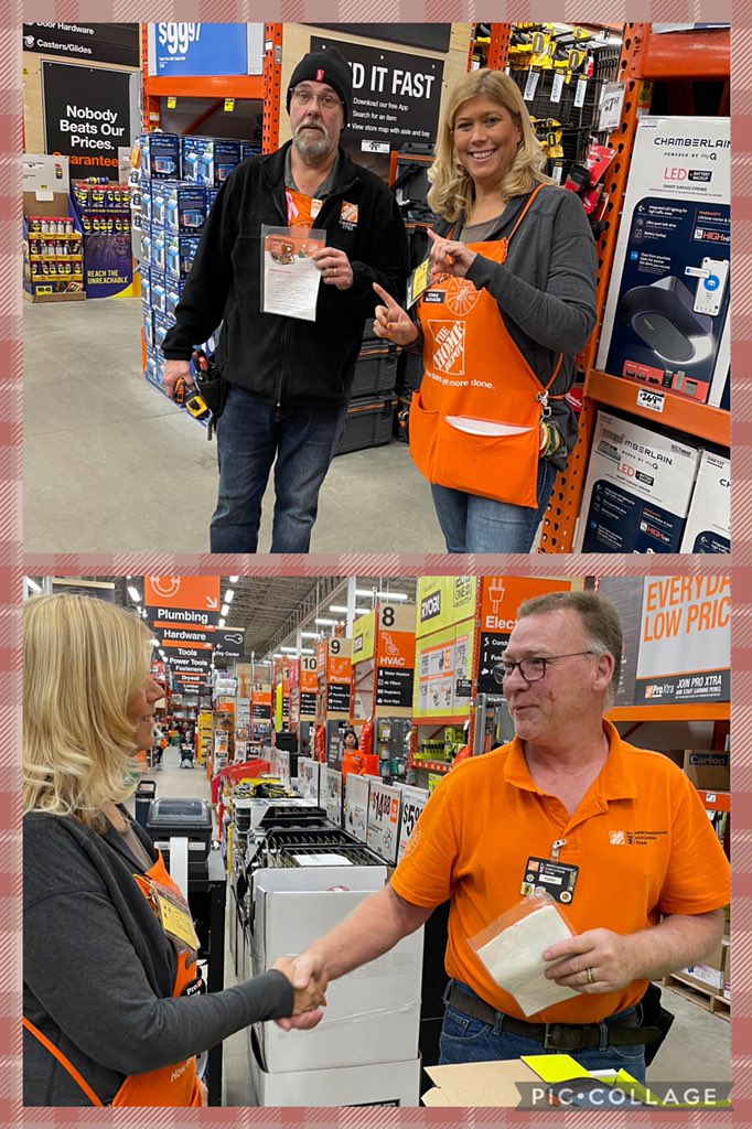 Dawn presented Ken and Todd with Homer Awards for Doing the Right Thing when a 92 year old customer took a bit of a tumble. They stayed calm and took care of the customer until he was able to get medical attention! #homeraward #doingtherightthing