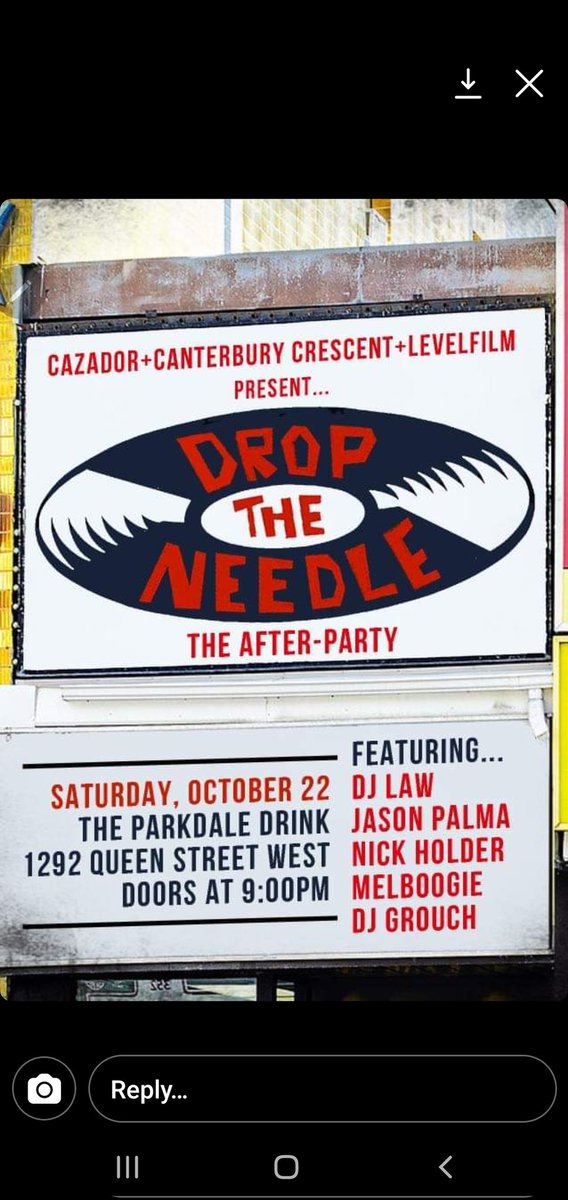 The Drop the needle after party tonight at The Parkdale Drink #Toronto