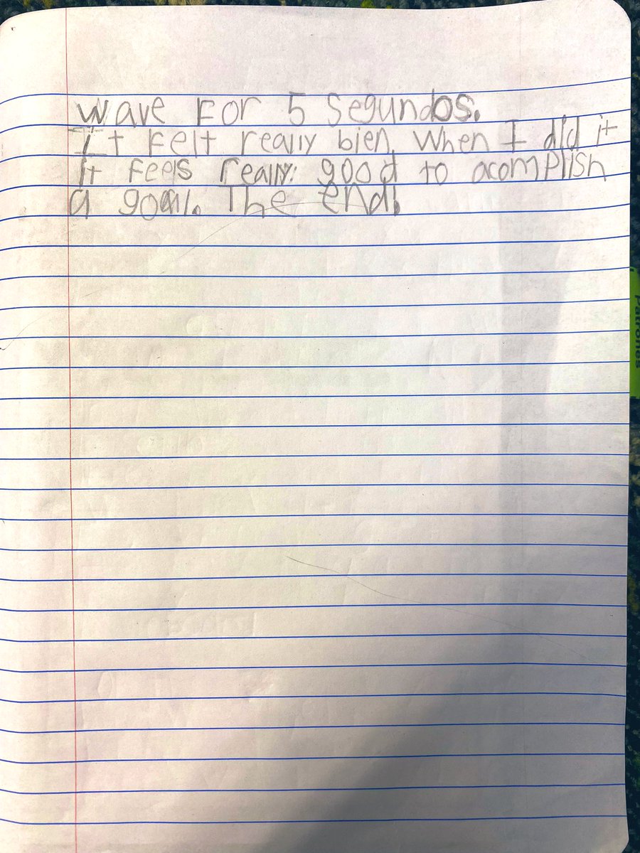 I am so proud of Lucas! 👏 He applied himself and has shown great insight regarding the writing process. I can’t wait to read his published personal narrative! 🤗 #ProudMamaAndTeacher <a href="/sranerio/">Ms. Nerio's Class</a> thank you for your wisdom! I enjoyed conferencing with him! 🥰<a href="/Dr_Andres_Viana/">Andres Viana</a>