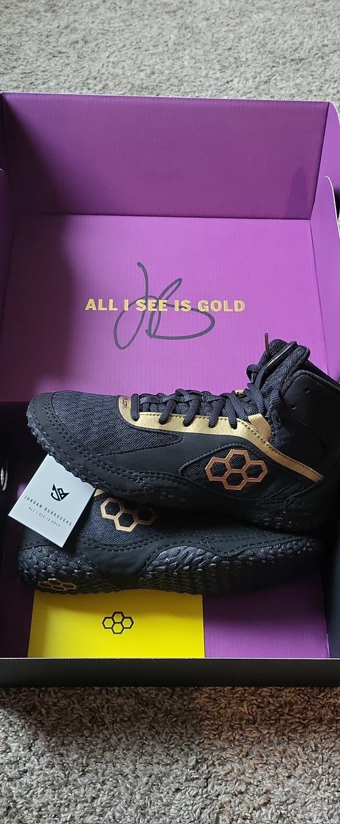 My son just got his <a href="/the_rudis/">RUDIS</a> shoes today. Excited for the MN wrestling season! Start putting in the work boys!