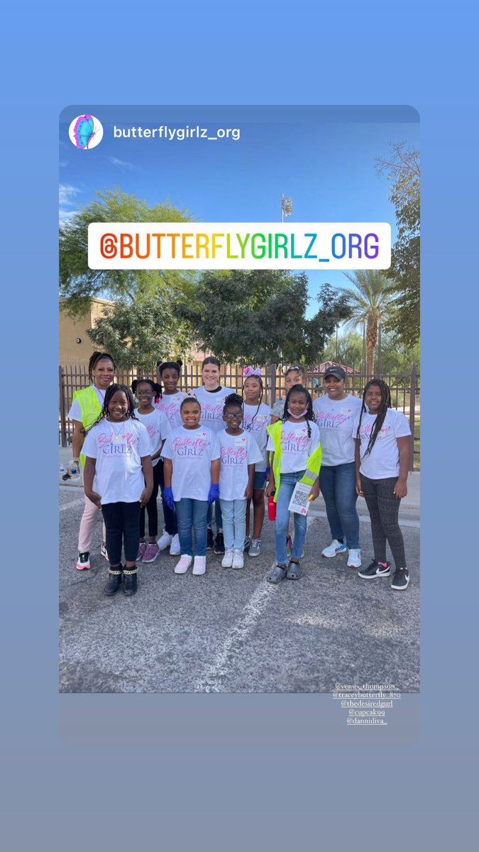 TJD_1908's tweet photo. GREAT morning it was serving the community with our ButterflyGirlz ๐ฆand The Just One Project!๐คฒ๐ฝ๐ซถ๐ฝ๐๐ฅฐ
#Servicebeforeself #Community #BCTMLB https://t.co/IecW9me0lM