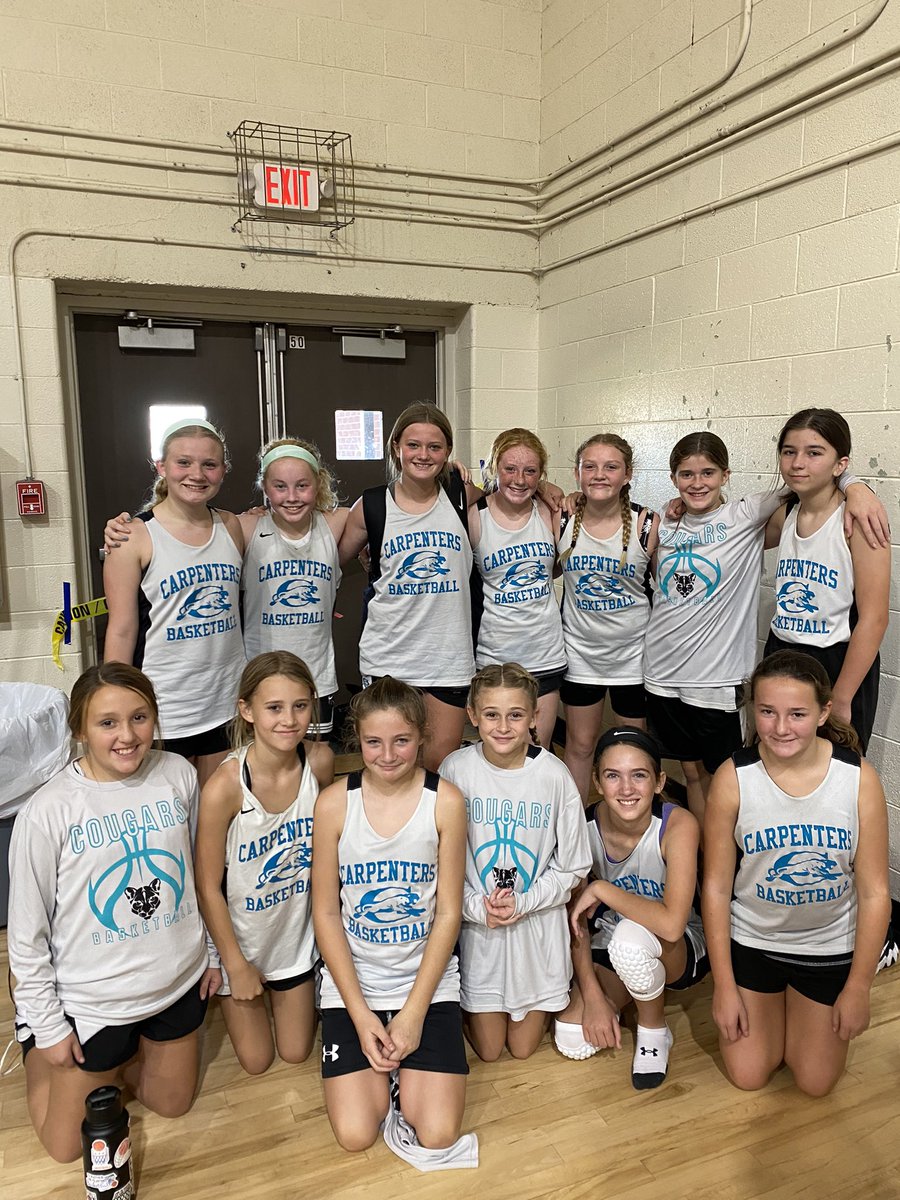 CMSLadyCougars's tweet photo. Starting the JV season with a win!  Way to go, Lady Cougars! https://t.co/GizJCuf898