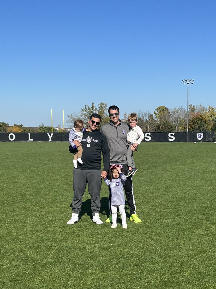 HCrossMSoccer's tweet photo. Once a Crusader, Always a Crusader!✝️ 

Thanks to all the alumni who came today, especially to those from the 1972, 2002, and 2007 teams that were recognized during halftime! 

#GoCrossGo https://t.co/4kl8vqQTt1