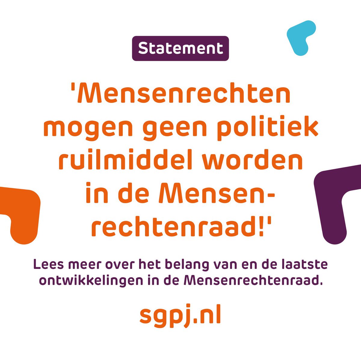 De VN-Mensenrechtenraad kent een politieke agendasetting en er worden vaak twijfelachtige beslissingen genomen. 

Betekent dit dat we beter afscheid kunnen nemen van de VN-Mensenrechtenraad? 

Lees hier het statement van @klein_arjen: sgpj.nl/artikelen/onda…
