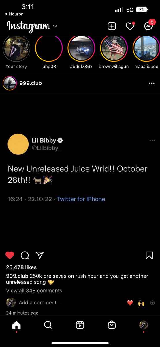 HumpingCow's tweet image. W thank god we getting more juice wrld music