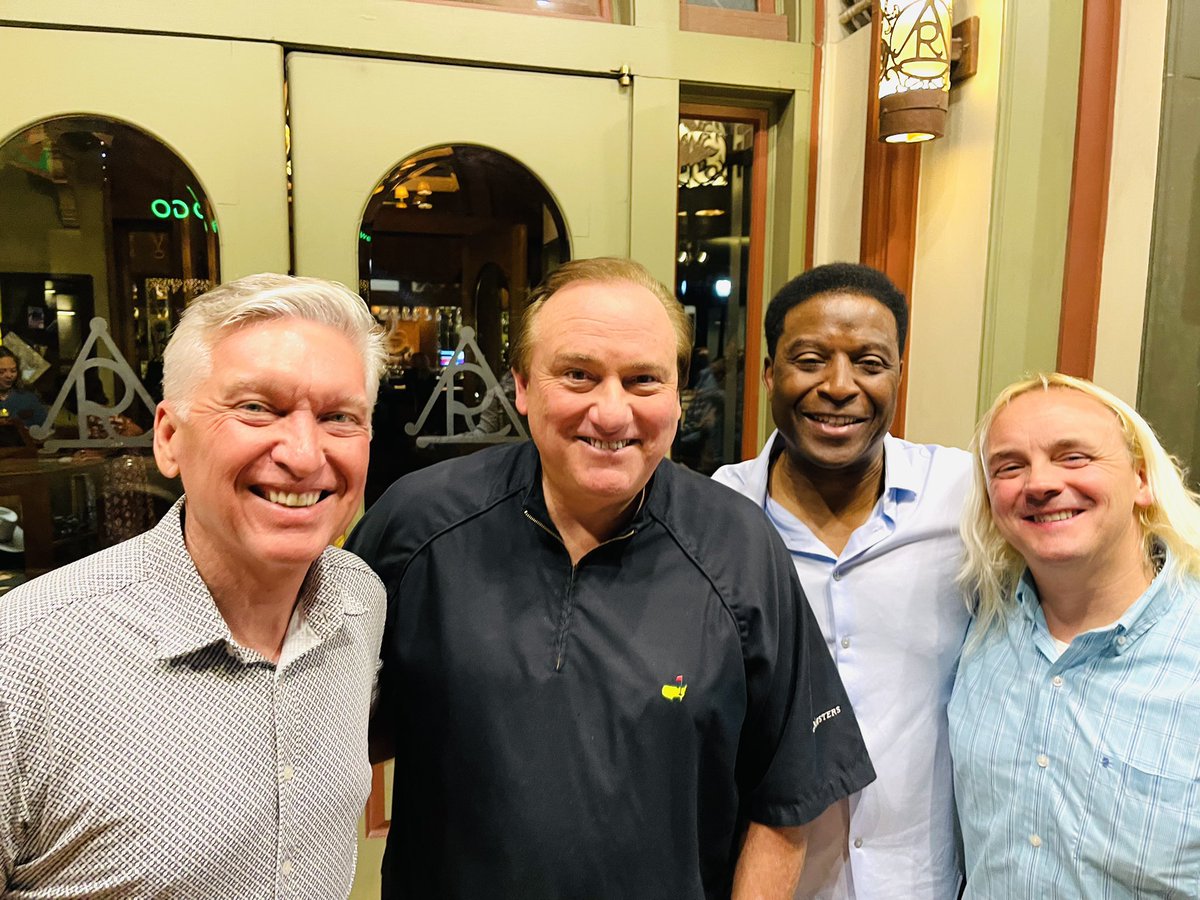 TimBrando's tweet photo. Really enjoyed dinner and entertainment last night in Ft.Worth. We got together with an old Shreveport friend @GilbertLittle1 who once managed @halsuttongolf during a stellar PGA career, and after Reata for 🥩 it was a night of comedy courtesy #4DayWeekend a windy 💨night ahead🏈 https://t.co/MxOPY3Nkyi