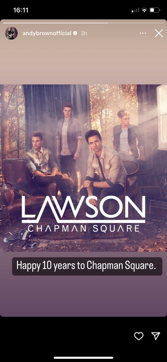 beckyyirenee's tweet photo. 10 Years since #chapmansquare and honestly I can only say Thank you to @LawsonOfficial @AndyBrownMusic @LawsonJoel @LawsonAdam @LawsonRyan because the friends and memories I made in the 10 years have been crazy and I wouldn't change it for the world - best time for sure https://t.co/J1UYRHIMVs