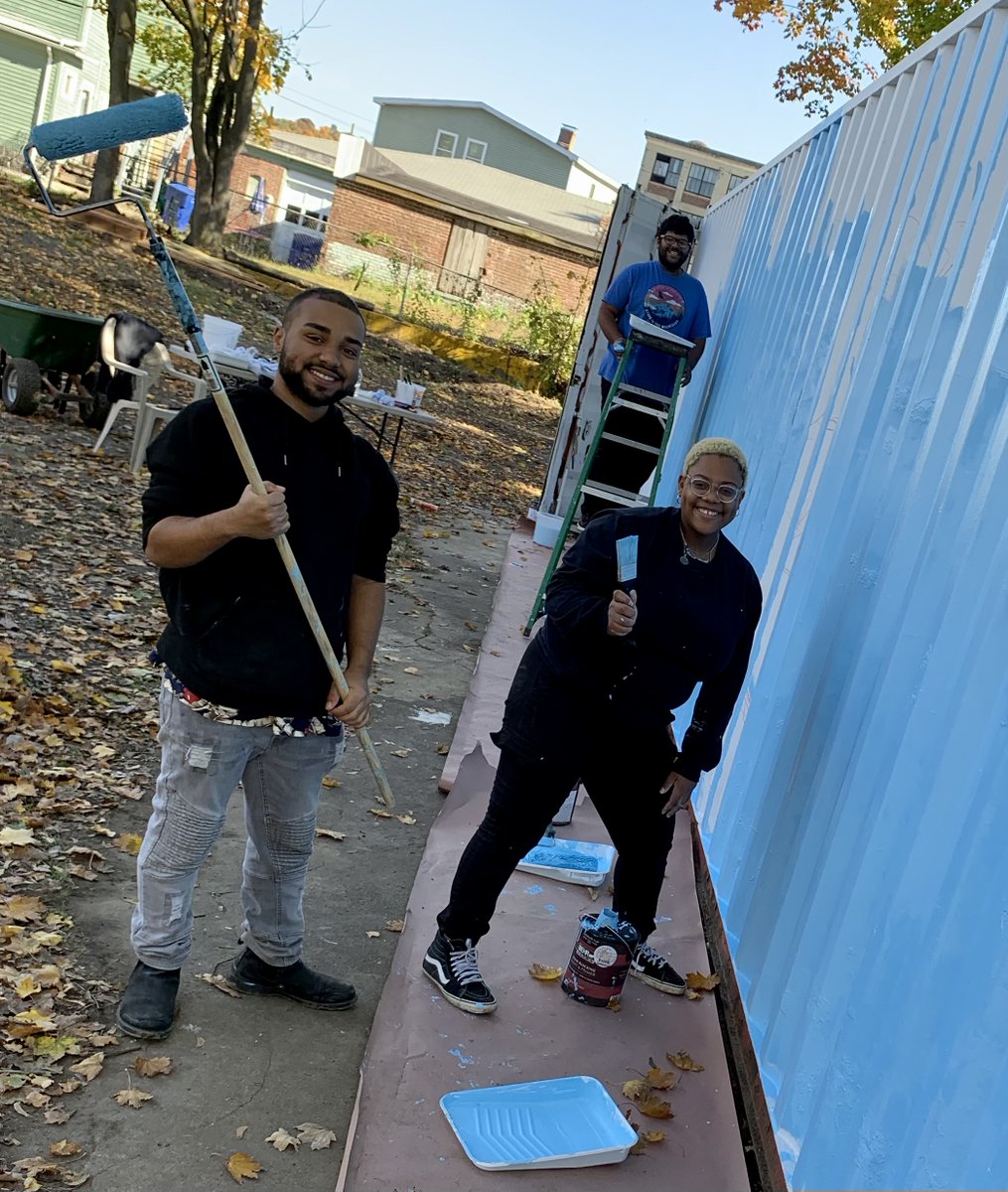nestct_'s tweet photo. Our #community #mural project has begun!Click the link for highlights of today’s painting progress. #WaterburyCT #CT #InThisTogether #PublicArt #Art #CreativeCommunityDevelopment 

https://t.co/ZOYyxu772D https://t.co/L3Qcm2aEBH