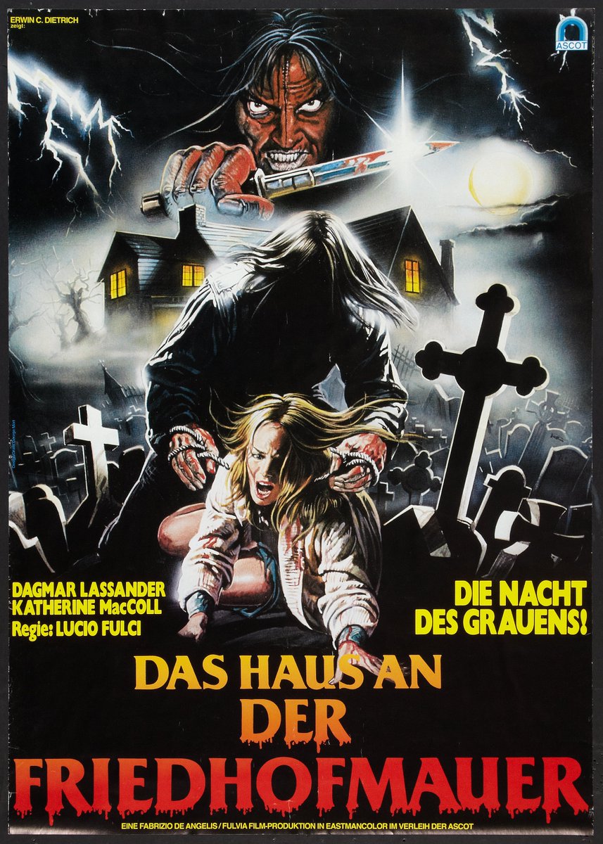 The House by the Cemetery (1981) - German poster art