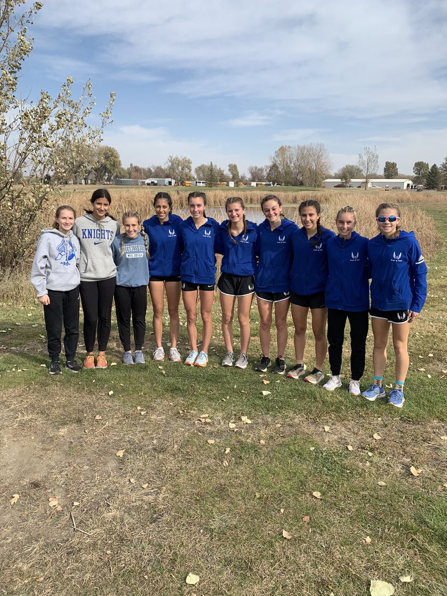 OGTrack's tweet photo. Lady Knights run well placing 4th. Top 8 teams ran tough at state! Proud of this group! They are all back next year! https://t.co/claL4h56bO