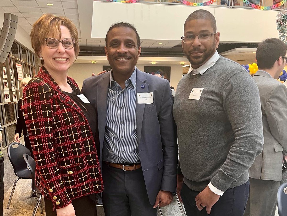 PHLschools's tweet photo. Today, the District celebrated the 20th anniversary of the @PhillyUTP, a nationally recognized apprenticeship program that has been providing underrepresented individuals with a pathway to #technologycareers. #phled #20yearsofUTP #edtech https://t.co/QL2qSQyezC