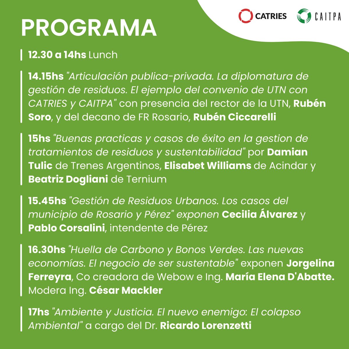 🇦🇷 El encuentro tiene como objetivo generar conciencia e informar sobre la actividad en el país. 

Acá te dejamos el programa: