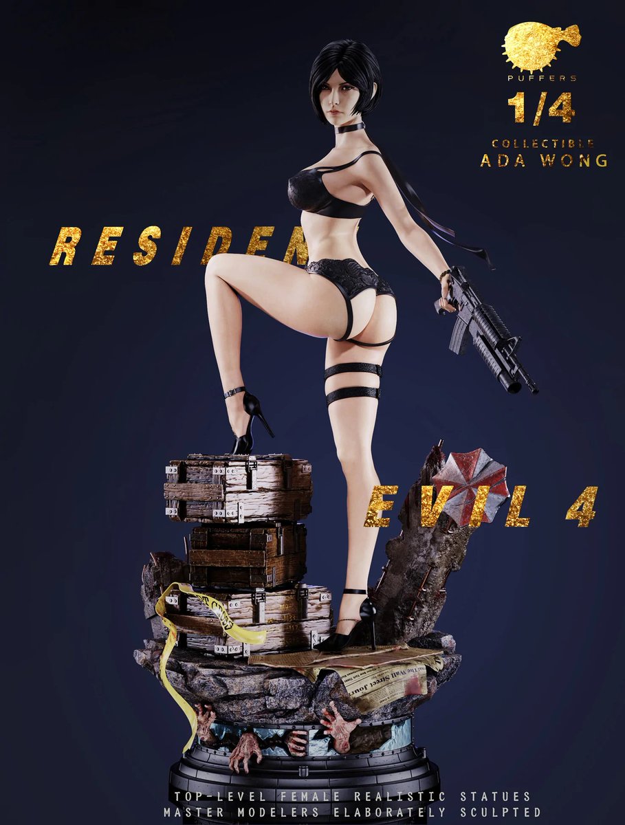 🍷 Collection Series Ada Wong - Resident Evil Resin Statue - Puffer Studio