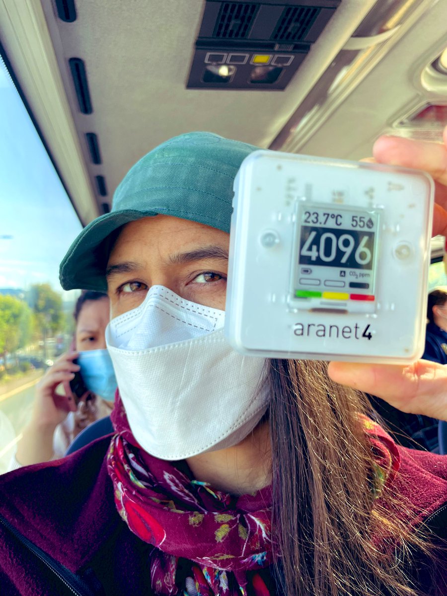 garlicjoy's tweet photo. Here’s a reading taken while riding the full 72 double decker bus from Swartz Bay to Victoria Sept 24 2022 11:10am #c02ppm #aranet4 @TransLink @victoriatransit @BCTransit #publictransit #ventilationiskey #bcpoli #sharetheair #openawindow https://t.co/oQPO3lswN0