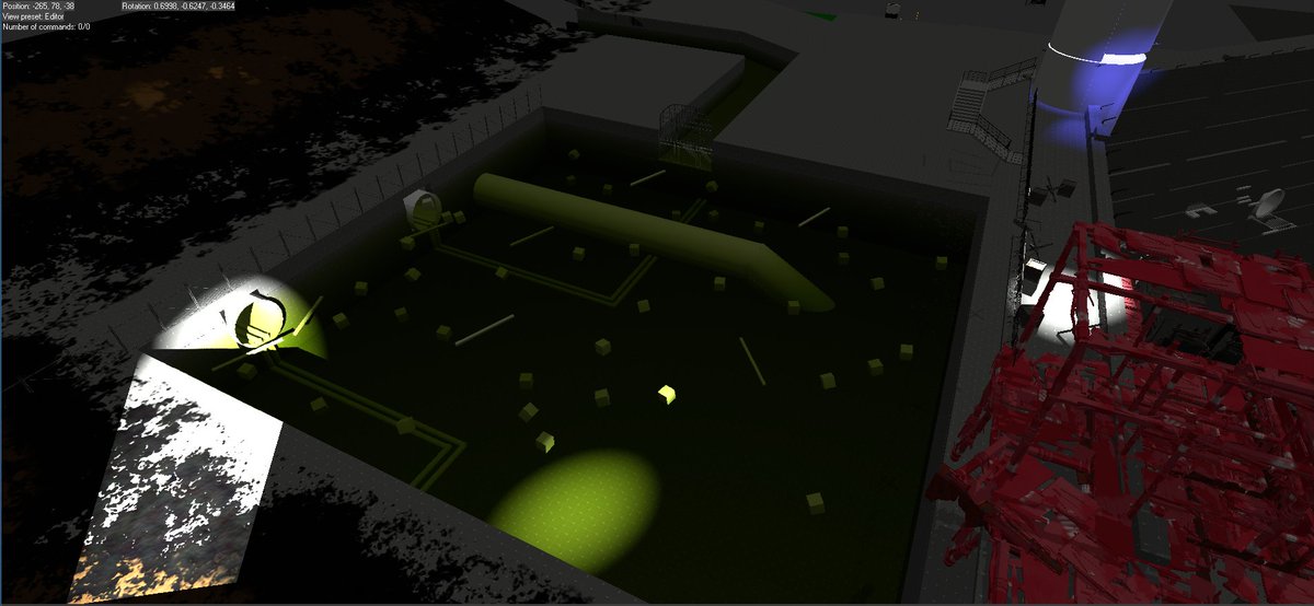 The Wall - location from <a href="/DyingLightGame/">Dying Light</a> I built long time ago. At the time we wanted to finish prologue with epic climbing to The City while avoiding lights. The current prologue looks completely different :)

#Blocktober #leveldesign