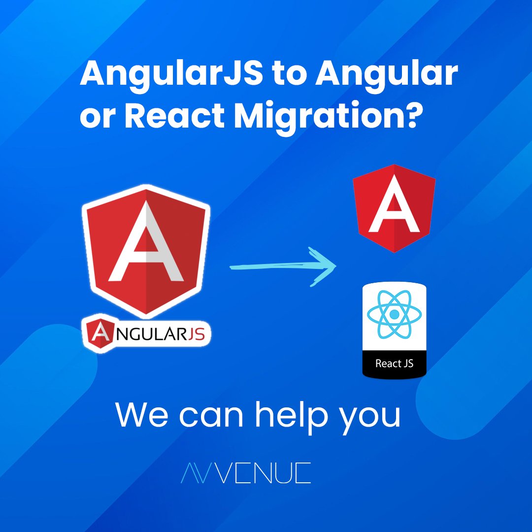 Migrate your application from AngularJS to Angular or React with our expert teams.

#angularjs #angular #react #nearshoring #teamaugmentation