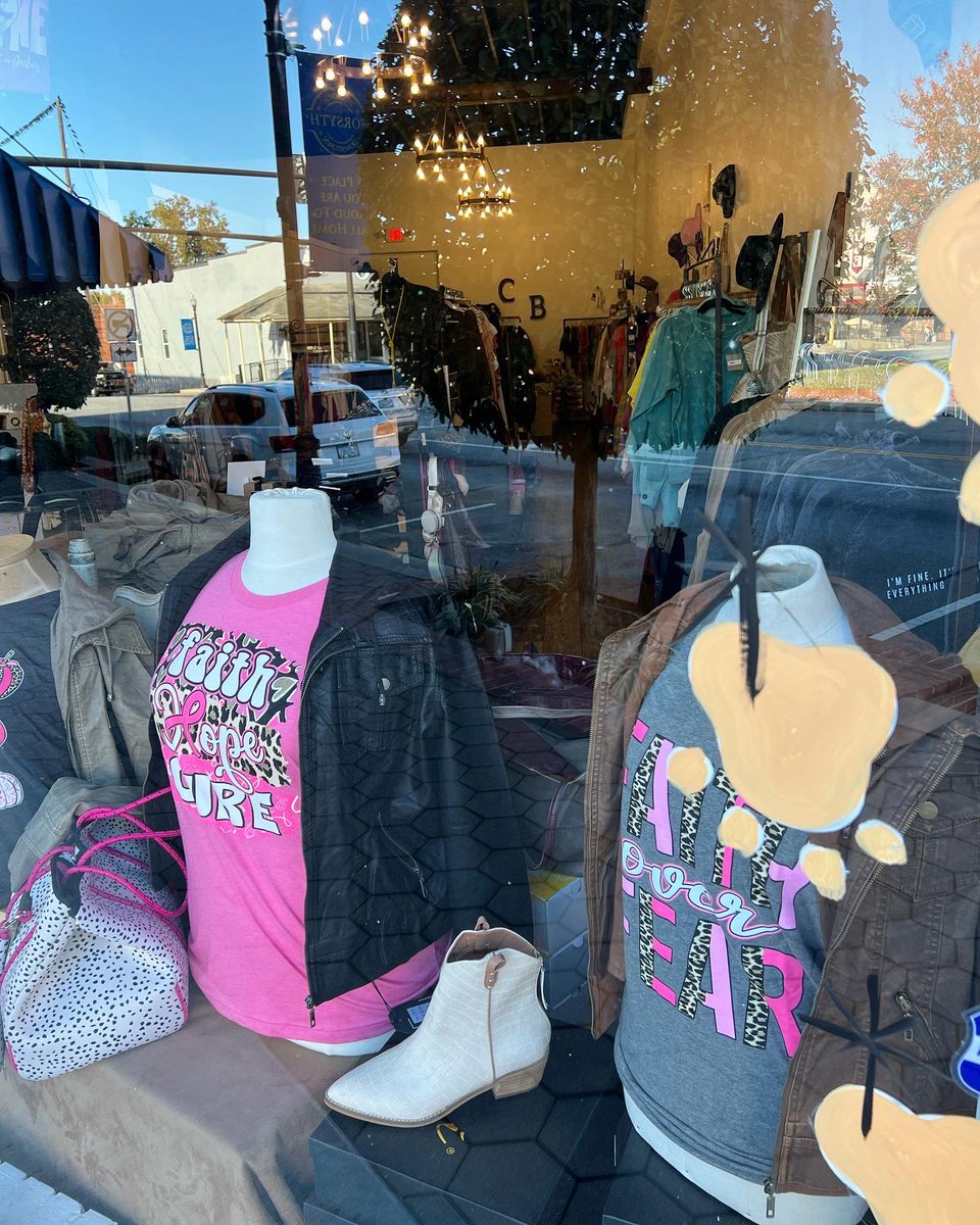 Cotiqueshop's tweet photo. Shop all your pink and black today! It’s Breast Cancer Awareness month🌸
🌸Don’t forget to join us later this evening at the Courthouse for The Fox City Witches Ride (it’s not too late to sign up)
#breastcancerawareness #pinkandblack #FoxCity #witchesride #forsythga https://t.co/fiD6xUva3i