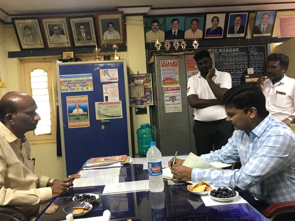 balakiran_ias's tweet photo. I visited my alma-mater #APRJC #Nagarjunasagar and interacted with the young students, lecturers and the Principal. It was 26 years ago I was a student of +1 here. APRJC laid a great academic foundation those days. #Nostalgia https://t.co/YRSO7kF3GB