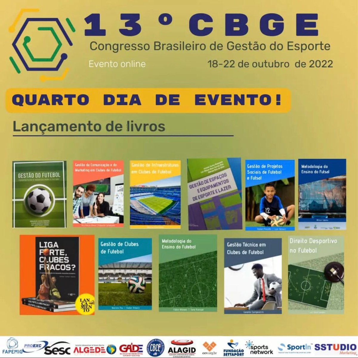 Dia 04 do 13° Congresso Brasileiro de Gestão do Esporte, ontem.

Gestão Esportiva em alto nível. Isso é CBGE!

#ABRAGESP #CBGE #GestãoEsportiva #GestiónDeportiva #SportsManagement #Sports #Deporte #Esporte
