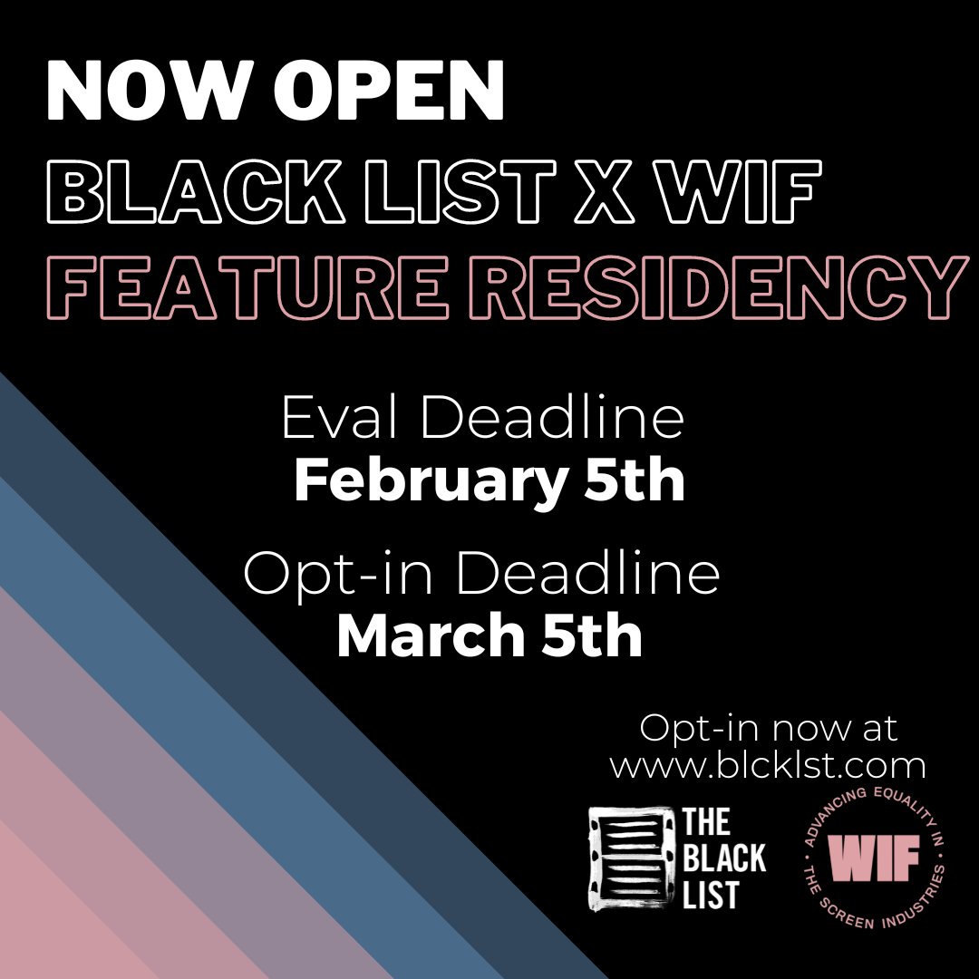 One-on-one mentorship. Intensive peer workshops. Expert guidance from industry professionals. Submit your script to the 2023 @WomenInFilm x Black List Feature Residency today and join us for an unforgettable year of story development. Learn more: bit.ly/3nuvaAY