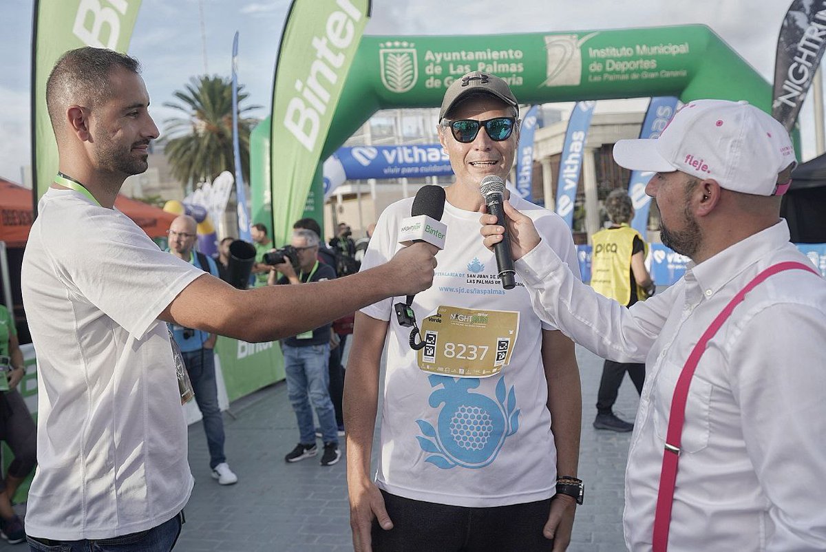 BinterNightRun's tweet photo. ✈️ ¡Así fue la salida de nuestra #MillaVerde solidaria Ciudad San Juan de Dios Las Palmas de la #BinterNightRun #LasPalmas de #GranCanaria! 💚🙌🏼

Gracias por tu donación para la acción social de #CSJD 💙🫶💚

#BinterNT #Solidaria #MareaVerde https://t.co/IGQeoDKUNp